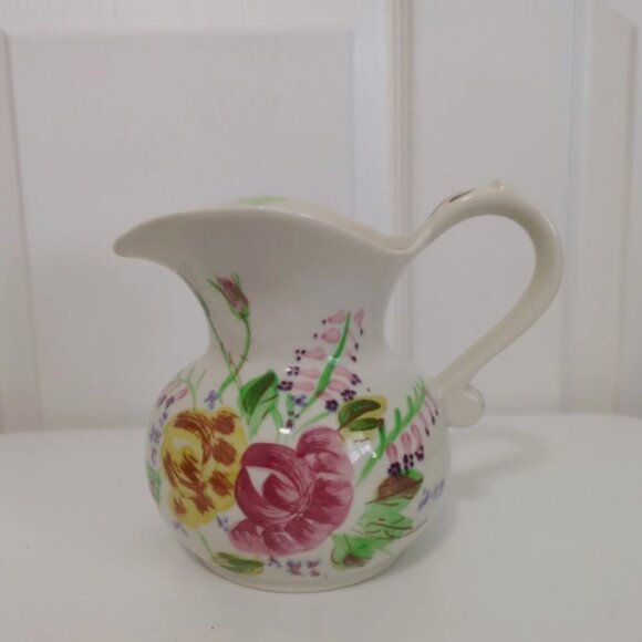 Vintage Blue Ridge China Sally Hand Painted Pitcher Floral, 1930s, USA, EUC - Picture 1 of 6